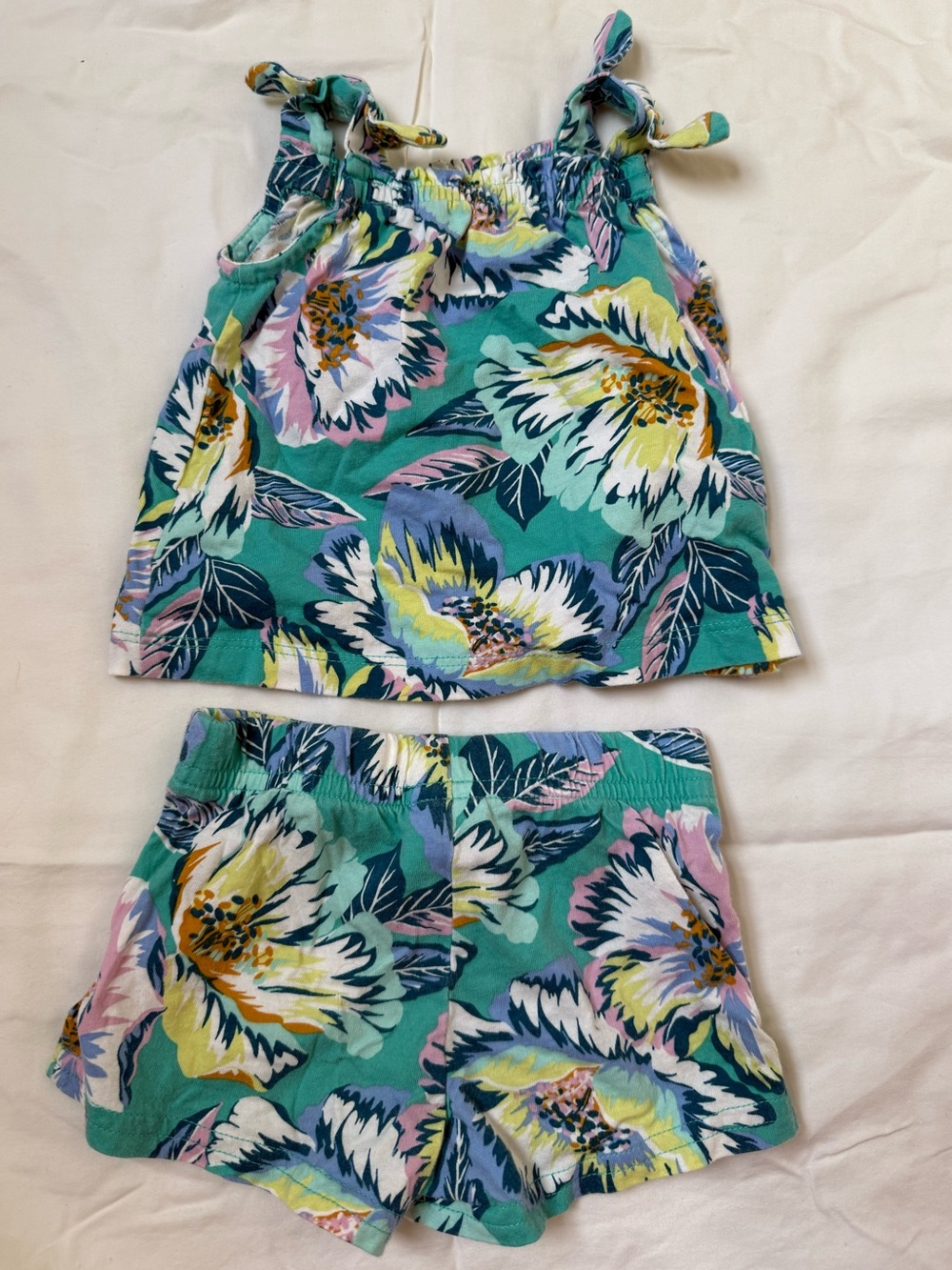Carter's Floral Baby Two-Piece Cotton Outfit - Picture 2 of 5